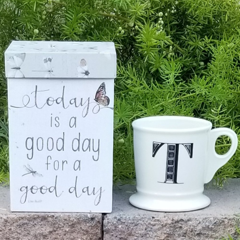 Anthropologie Monogram Mug (a.k.a. Mr. Mug) "T"